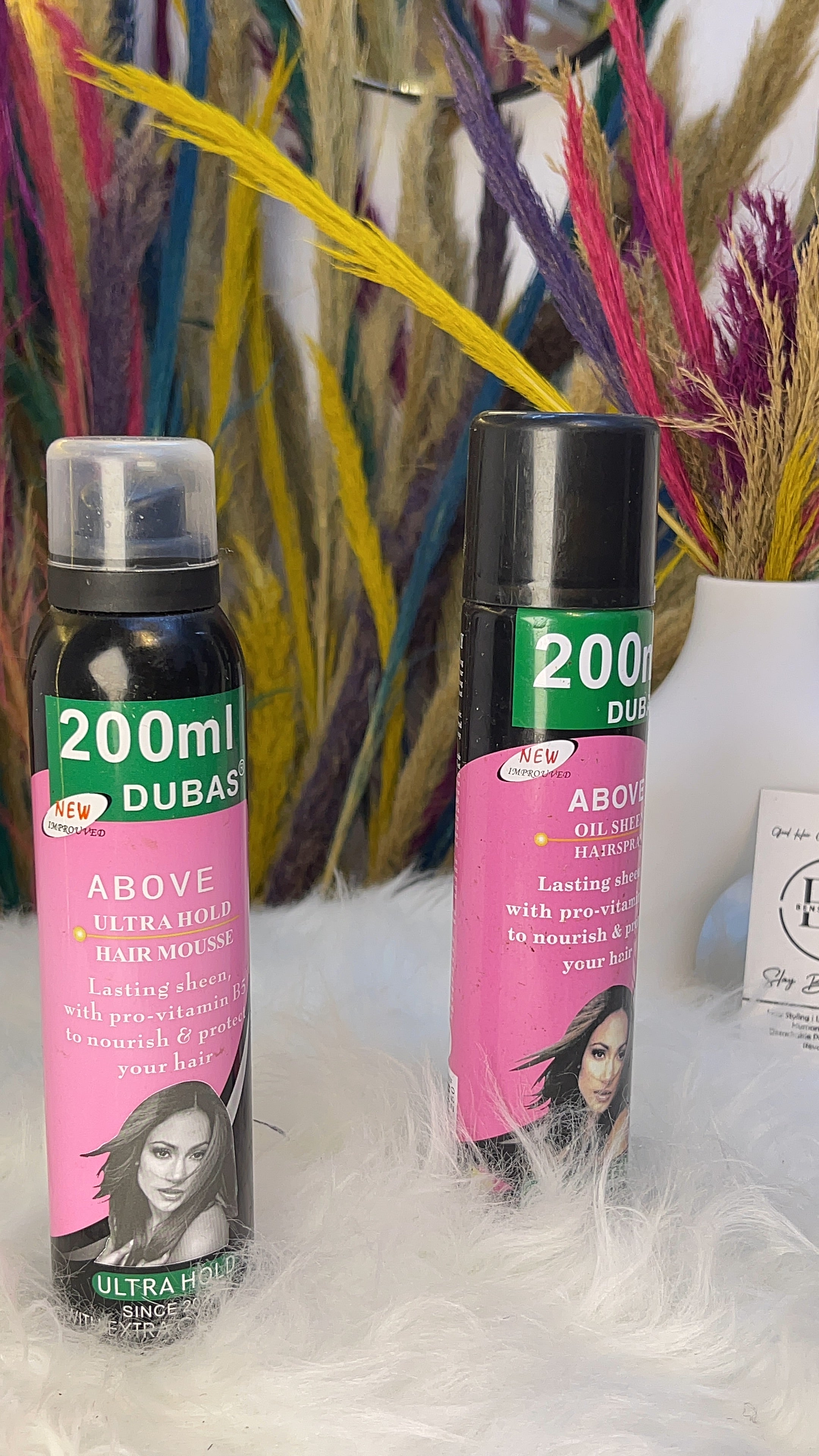 Ultra Hair Mousse & Oil-Sheen Hair Spray