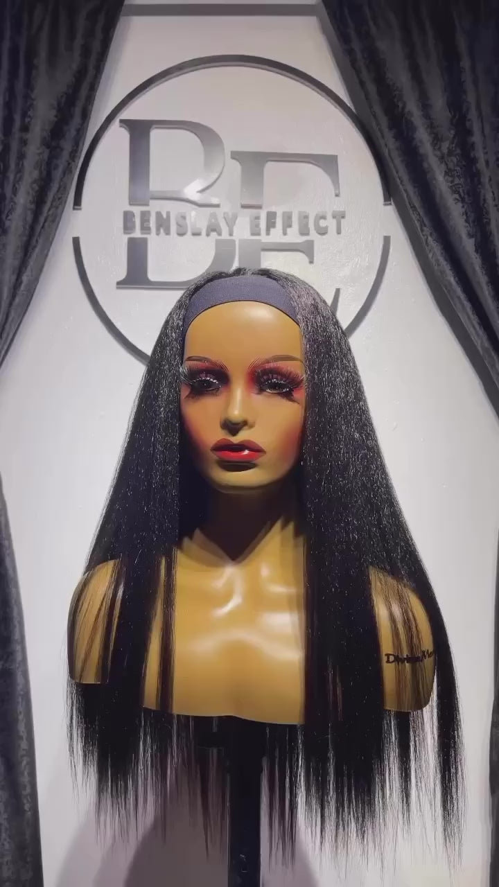 Mystique Kinky Headband Wig