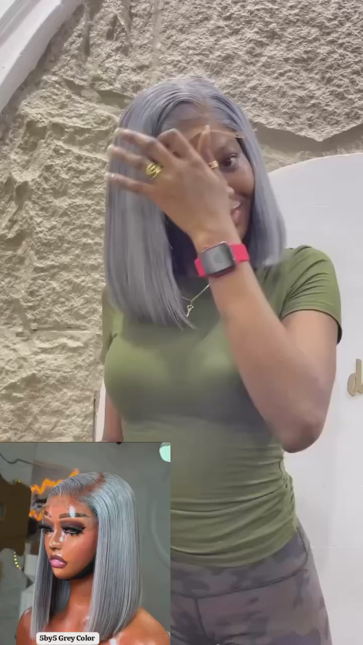 10' Grey Bonestraight Bob
