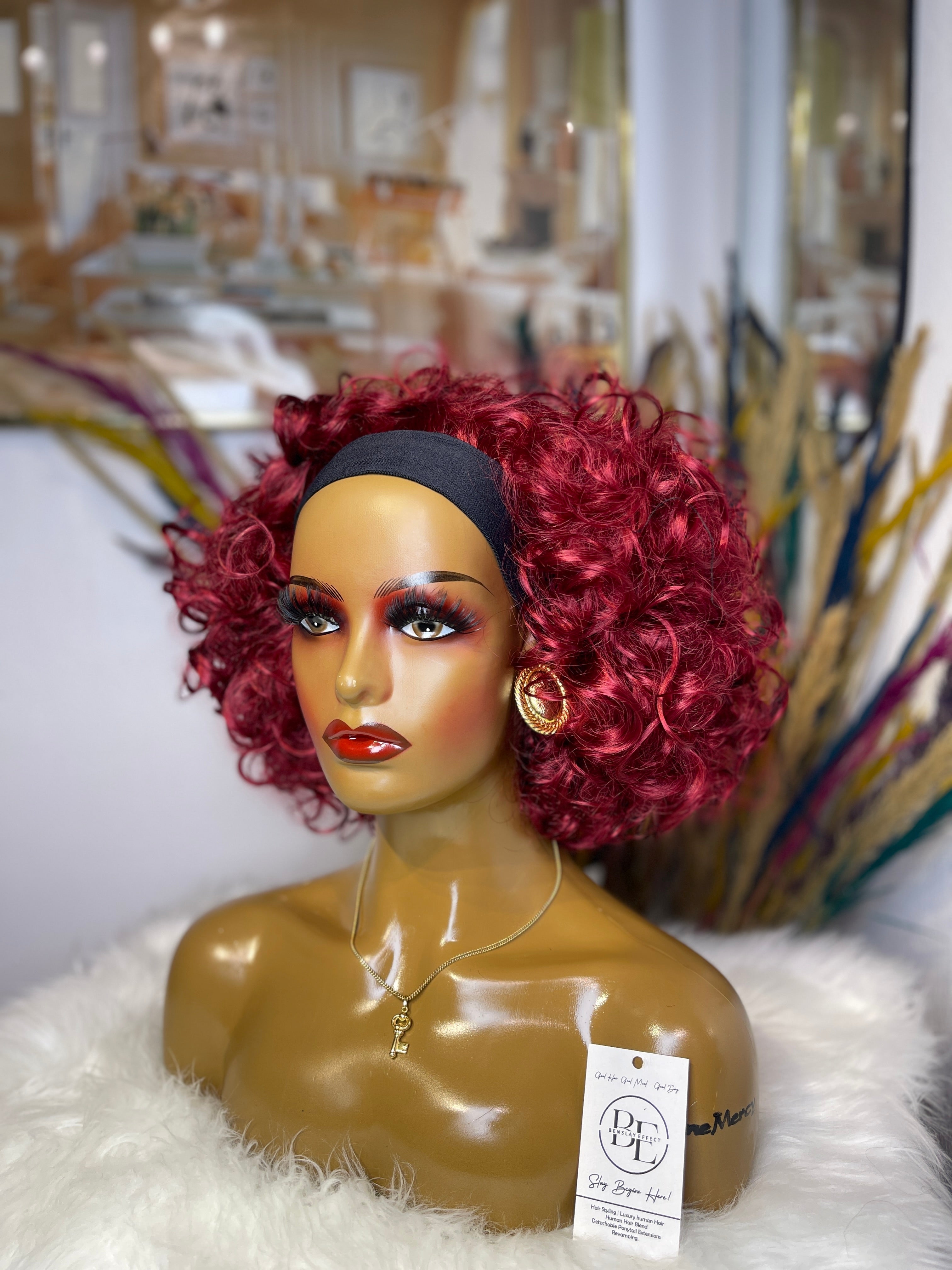 Sassy Curls Head-band Wig