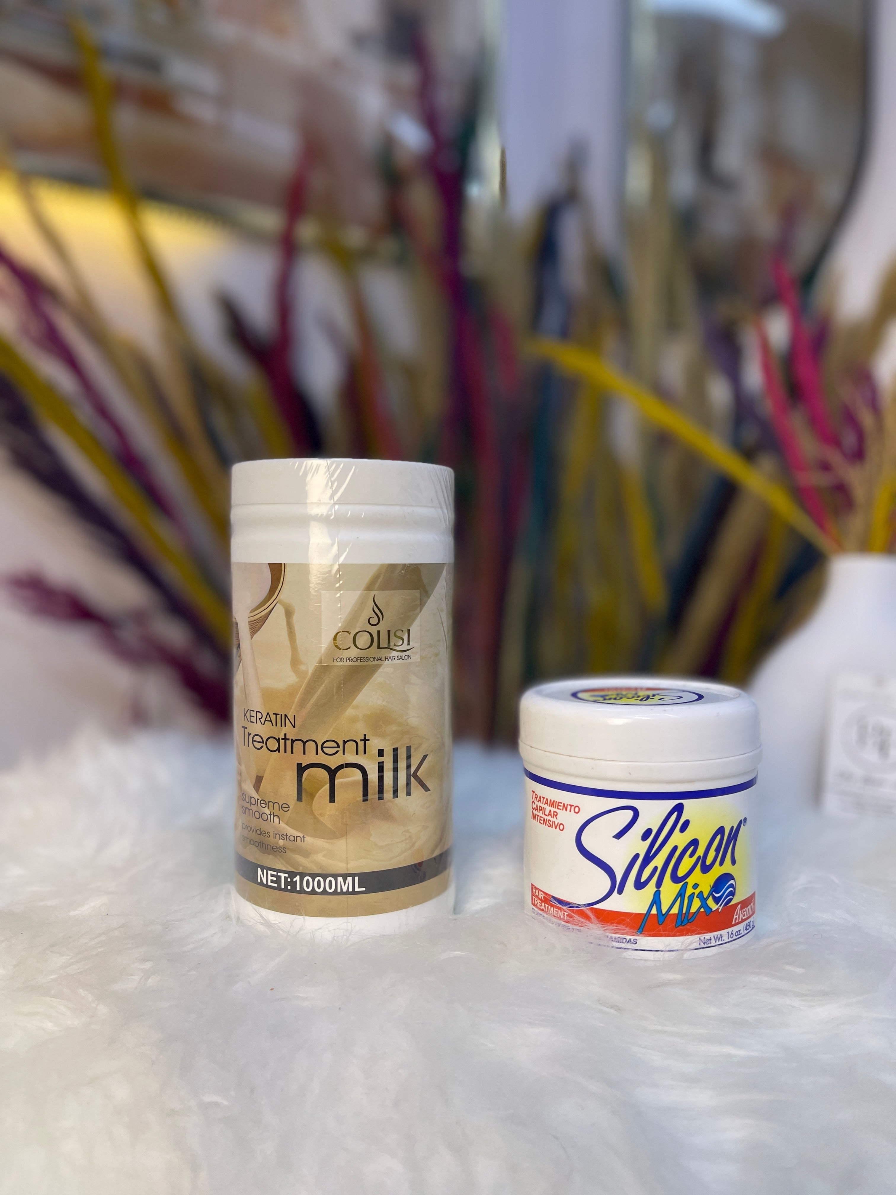 keratin milk & silicon mix